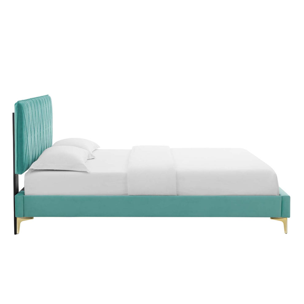 Modway Phillipa Performance Velvet Full Platform Bed - MOD-6922 | Beds | Modishstore - 29
