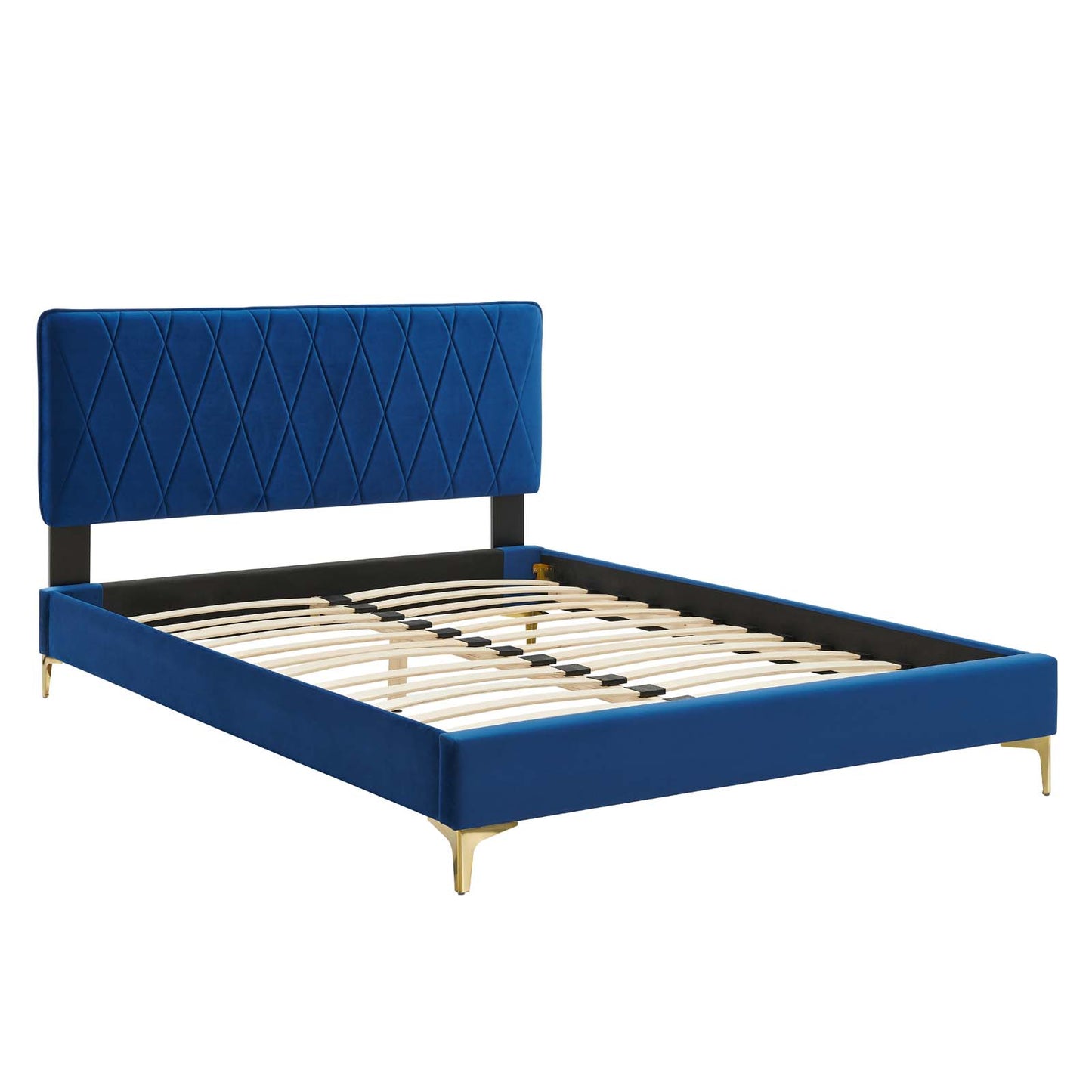 Modway Phillipa Performance Velvet Full Platform Bed | Beds | Modishstore-34