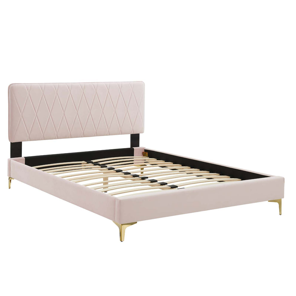 Modway Phillipa Performance Velvet Full Platform Bed - MOD-6922 | Beds | Modishstore - 42