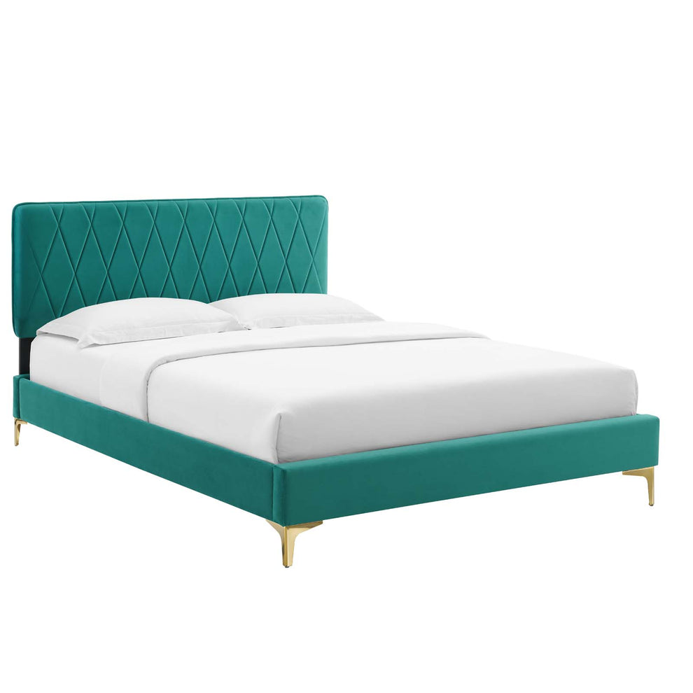 Modway Phillipa Performance Velvet Full Platform Bed - MOD-6922 | Beds | Modishstore - 49