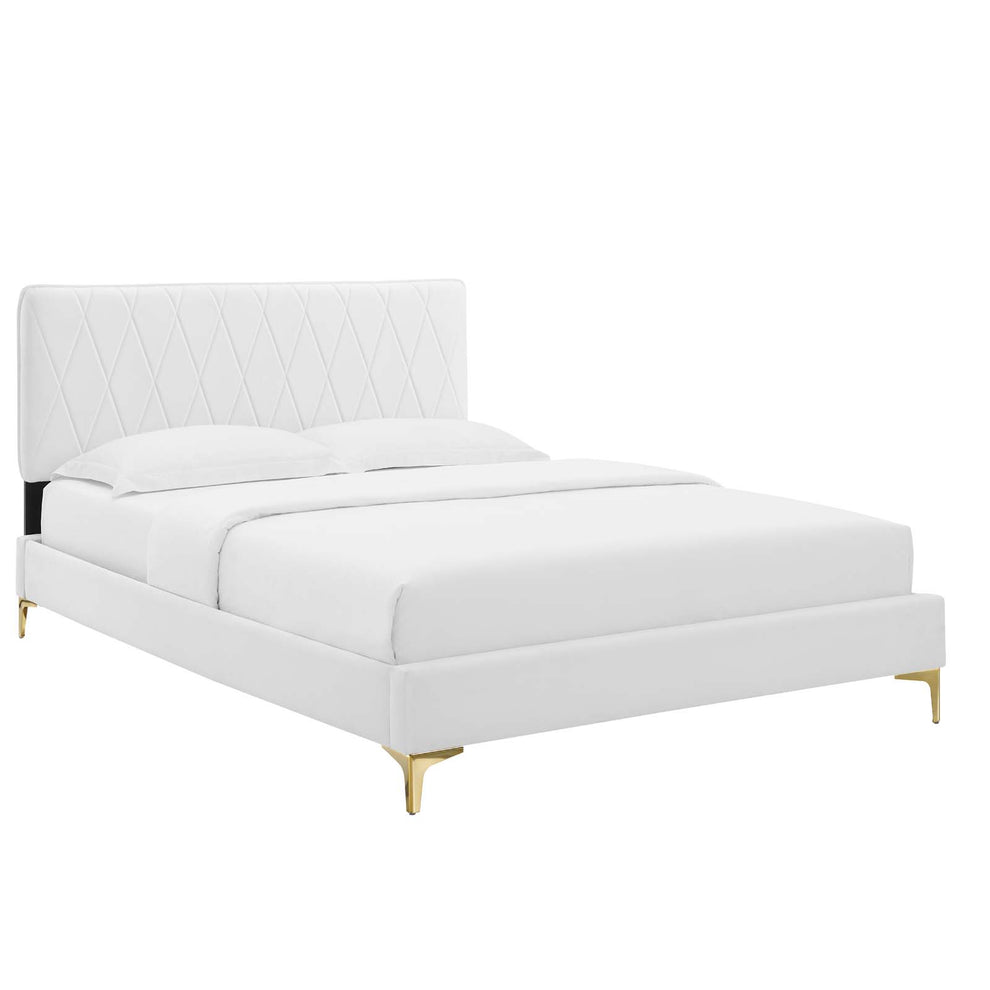 Modway Phillipa Performance Velvet Full Platform Bed - MOD-6922 | Beds | Modishstore - 57