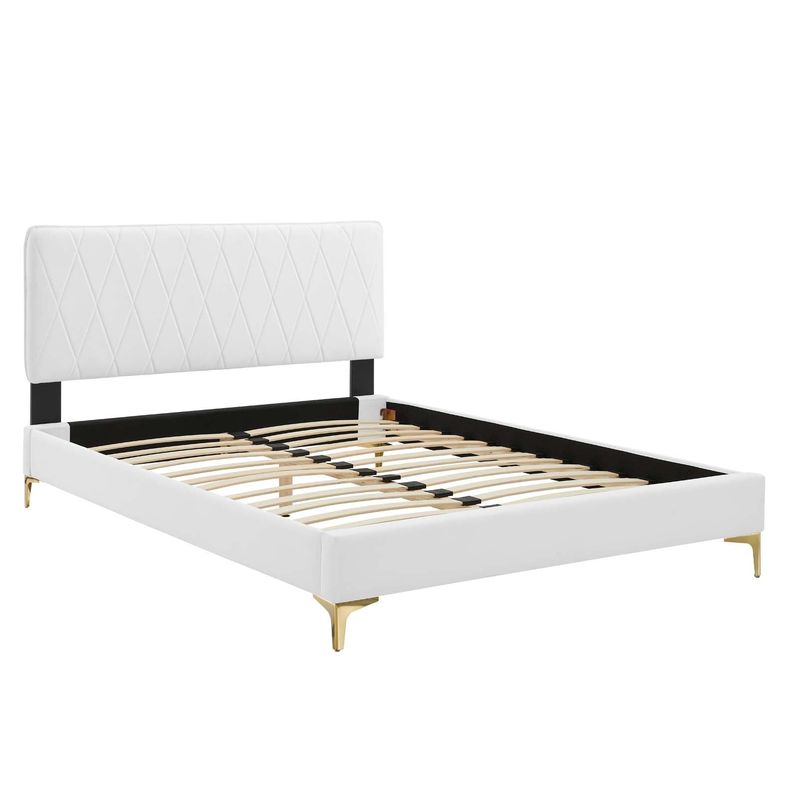 Modway Phillipa Performance Velvet Full Platform Bed | Beds | Modishstore-58