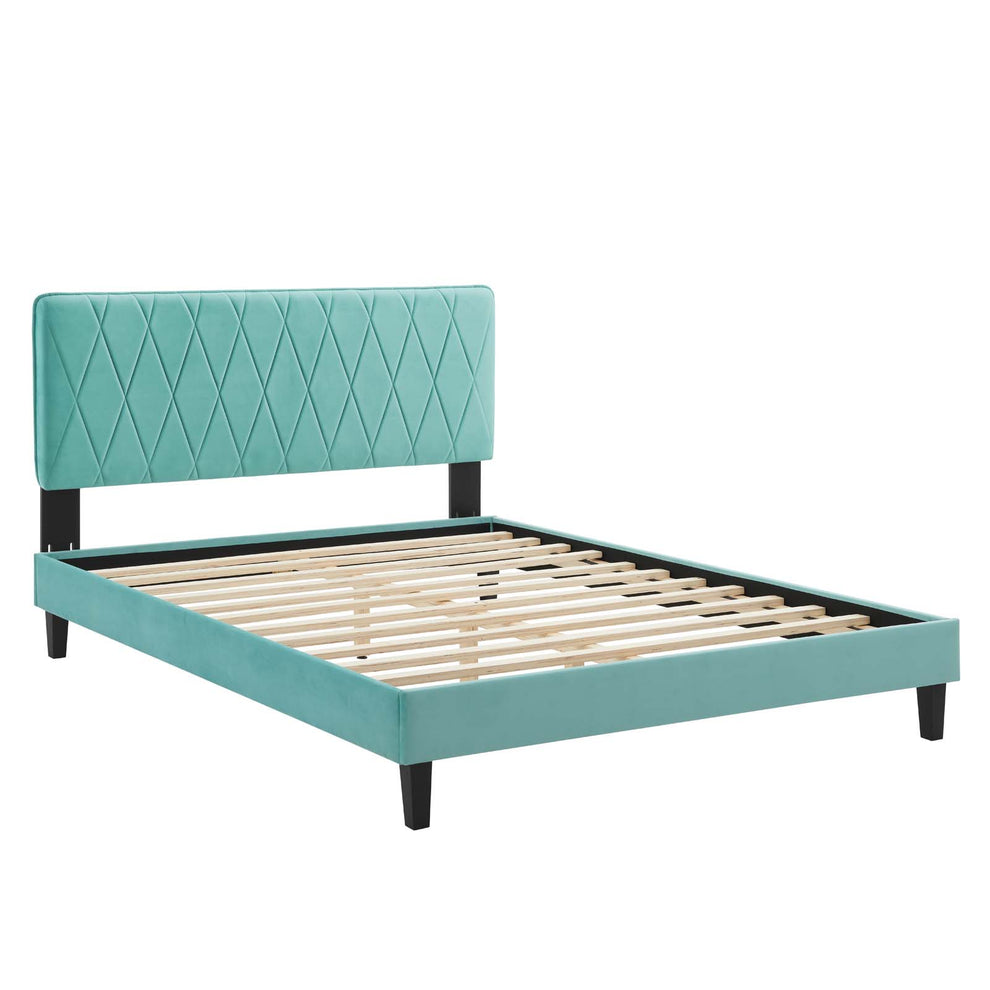 Modway Phillipa Performance Velvet Full Platform Bed - MOD-6924 | Beds | Modishstore - 24