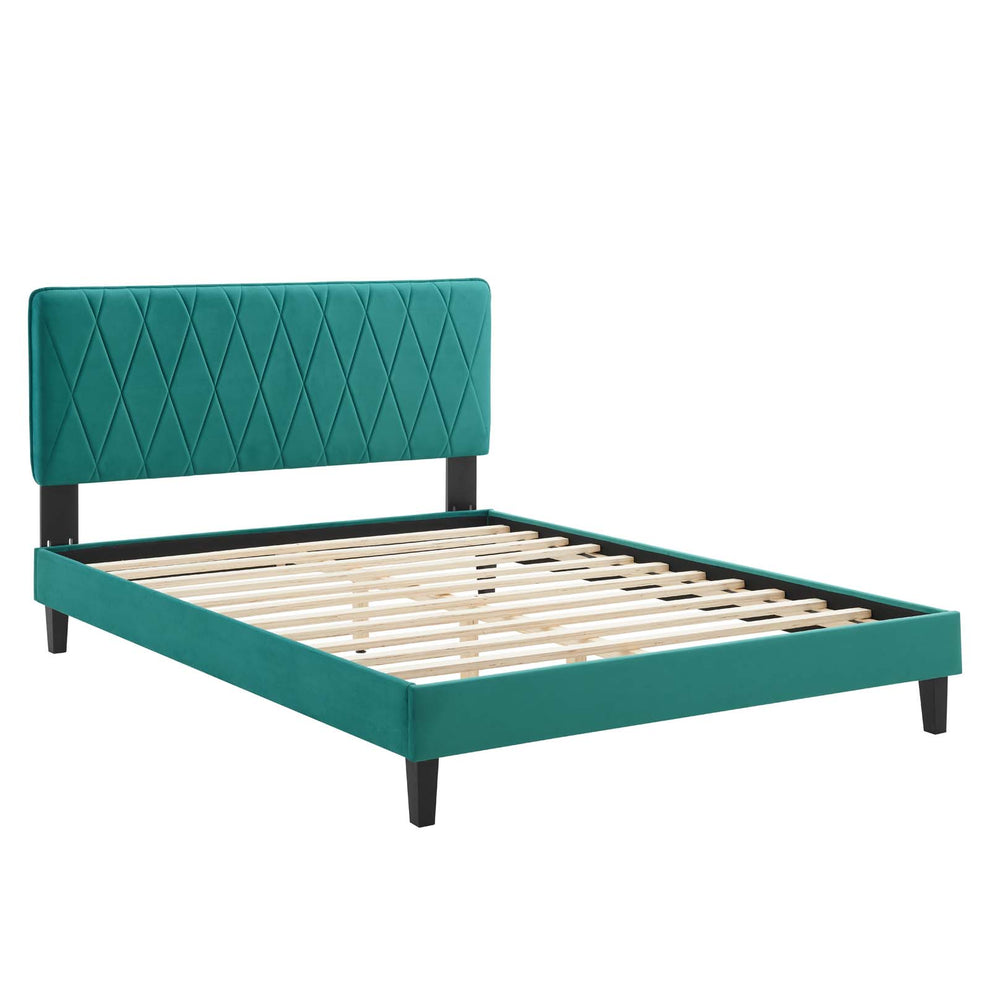 Modway Phillipa Performance Velvet Full Platform Bed - MOD-6924 | Beds | Modishstore - 45