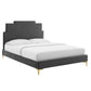Modway Lindsey Performance Velvet King Platform Bed - MOD-6925 | Beds | Modishstore - 2