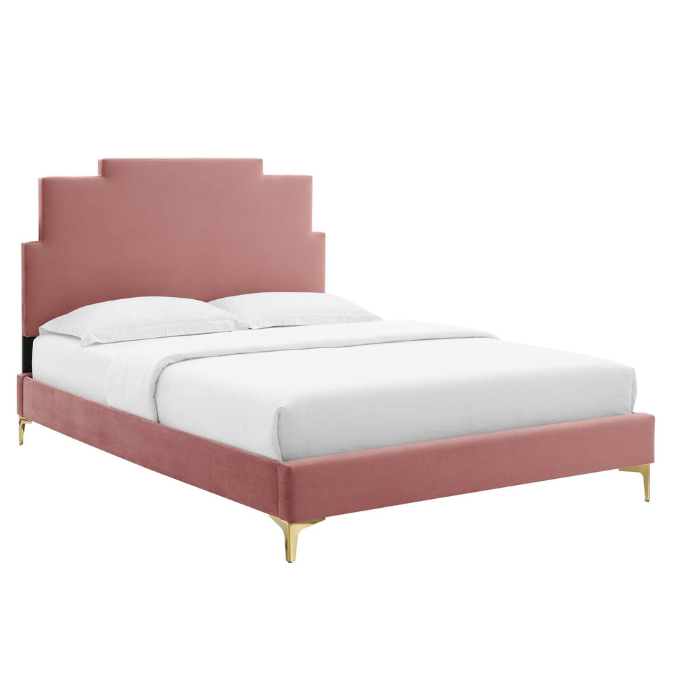 Modway Lindsey Performance Velvet King Platform Bed - MOD-6925 | Beds | Modishstore - 10