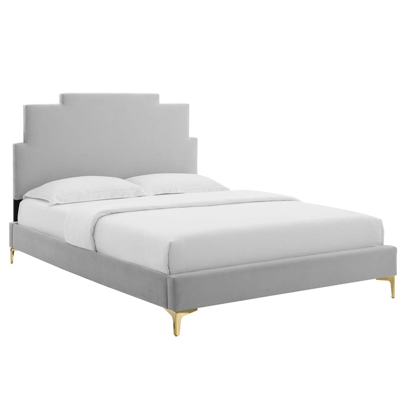 Modway Lindsey Performance Velvet King Platform Bed - MOD-6925 | Beds | Modishstore - 18