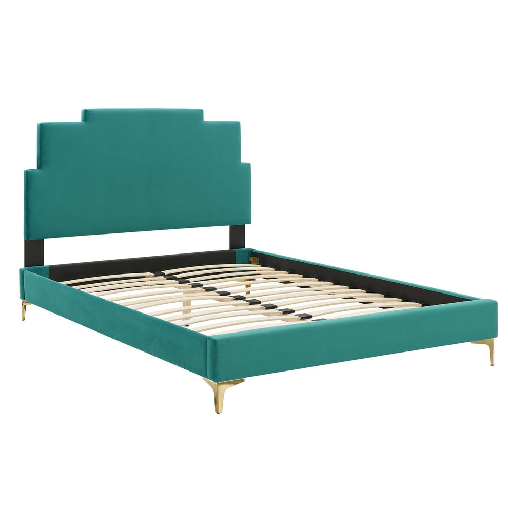 Modway Lindsey Performance Velvet King Platform Bed - MOD-6925 | Beds | Modishstore - 52