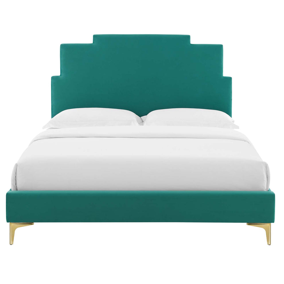 Modway Lindsey Performance Velvet King Platform Bed - MOD-6925 | Beds | Modishstore - 56