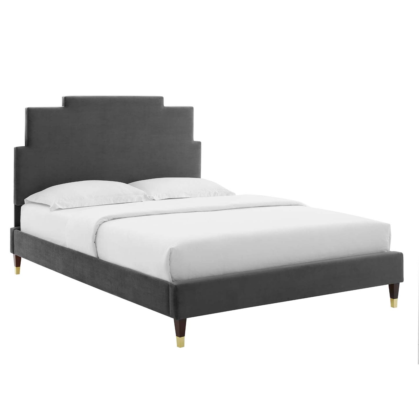 Lindsey Performance Velvet King Platform Bed By Modway - MOD-6926 | Beds | Modishstore - 8