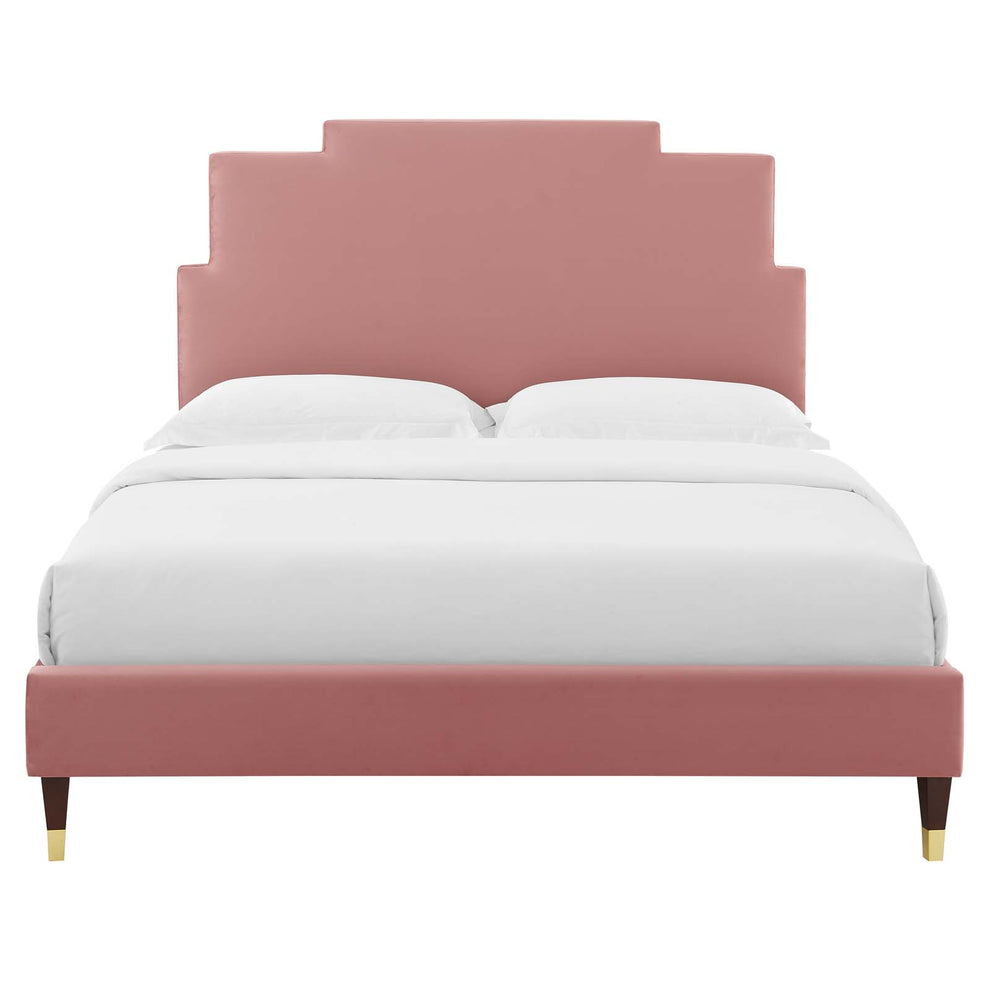 Lindsey Performance Velvet King Platform Bed By Modway - MOD-6926 | Beds | Modishstore - 20