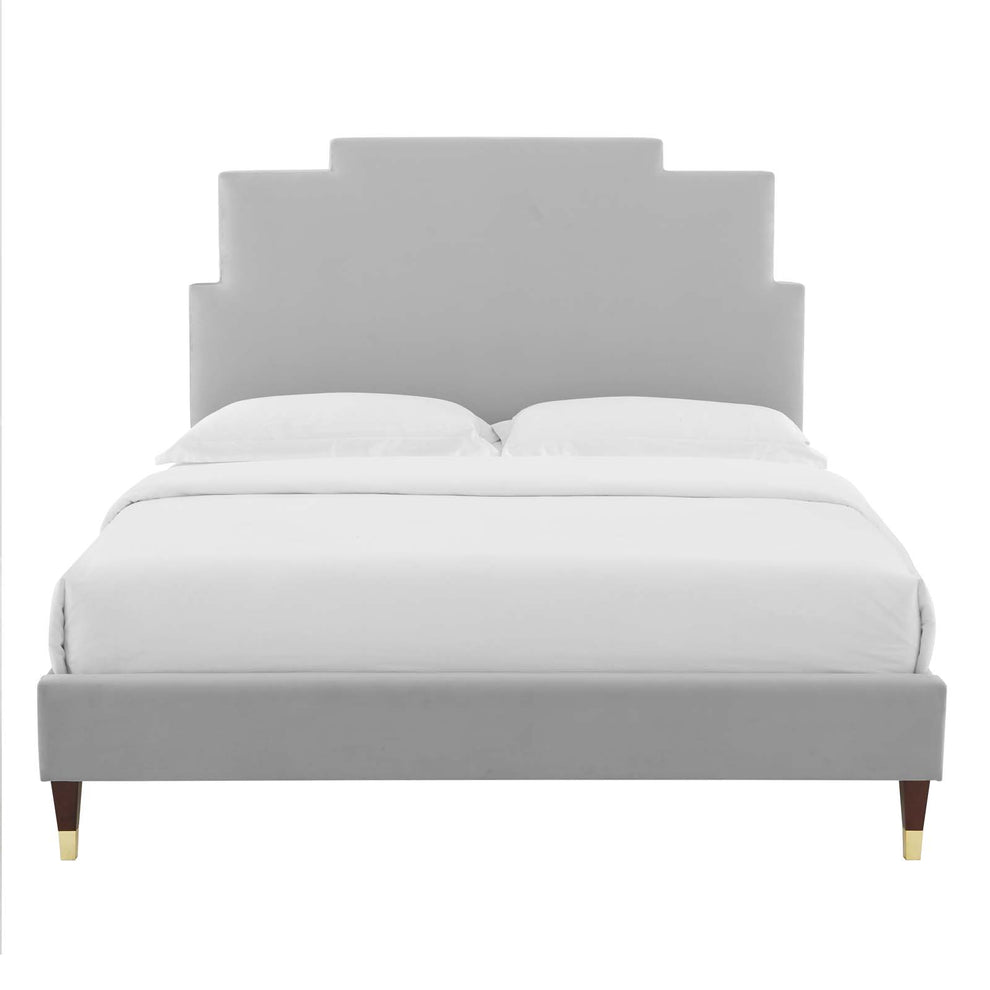 Lindsey Performance Velvet King Platform Bed By Modway - MOD-6926 | Beds | Modishstore - 34