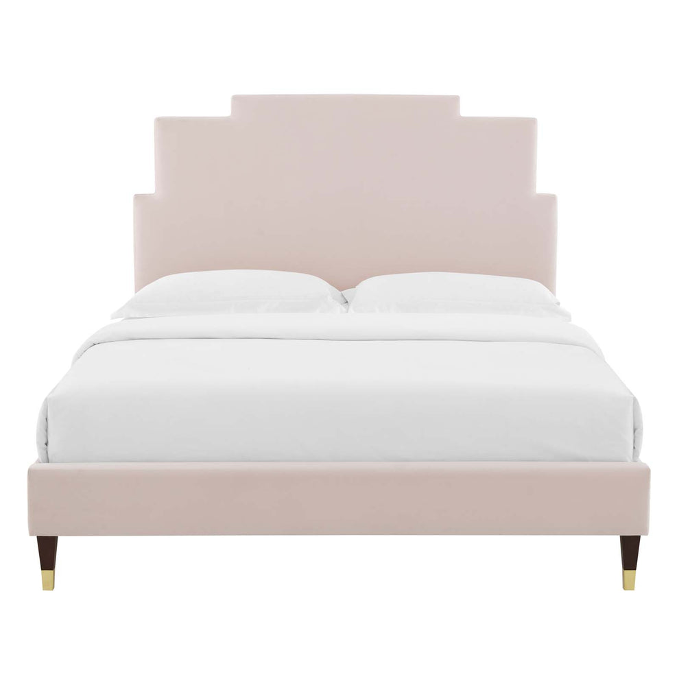 Lindsey Performance Velvet King Platform Bed By Modway - MOD-6926 | Beds | Modishstore - 85