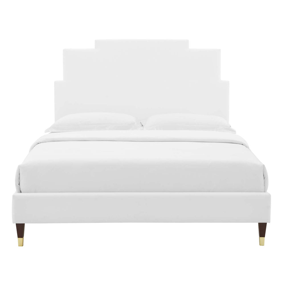 Lindsey Performance Velvet King Platform Bed By Modway - MOD-6926 | Beds | Modishstore - 76