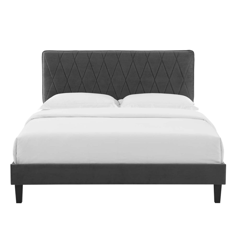 Modway Phillipa Performance Velvet King Platform Bed - MOD-6930 | Beds | Modishstore - 7