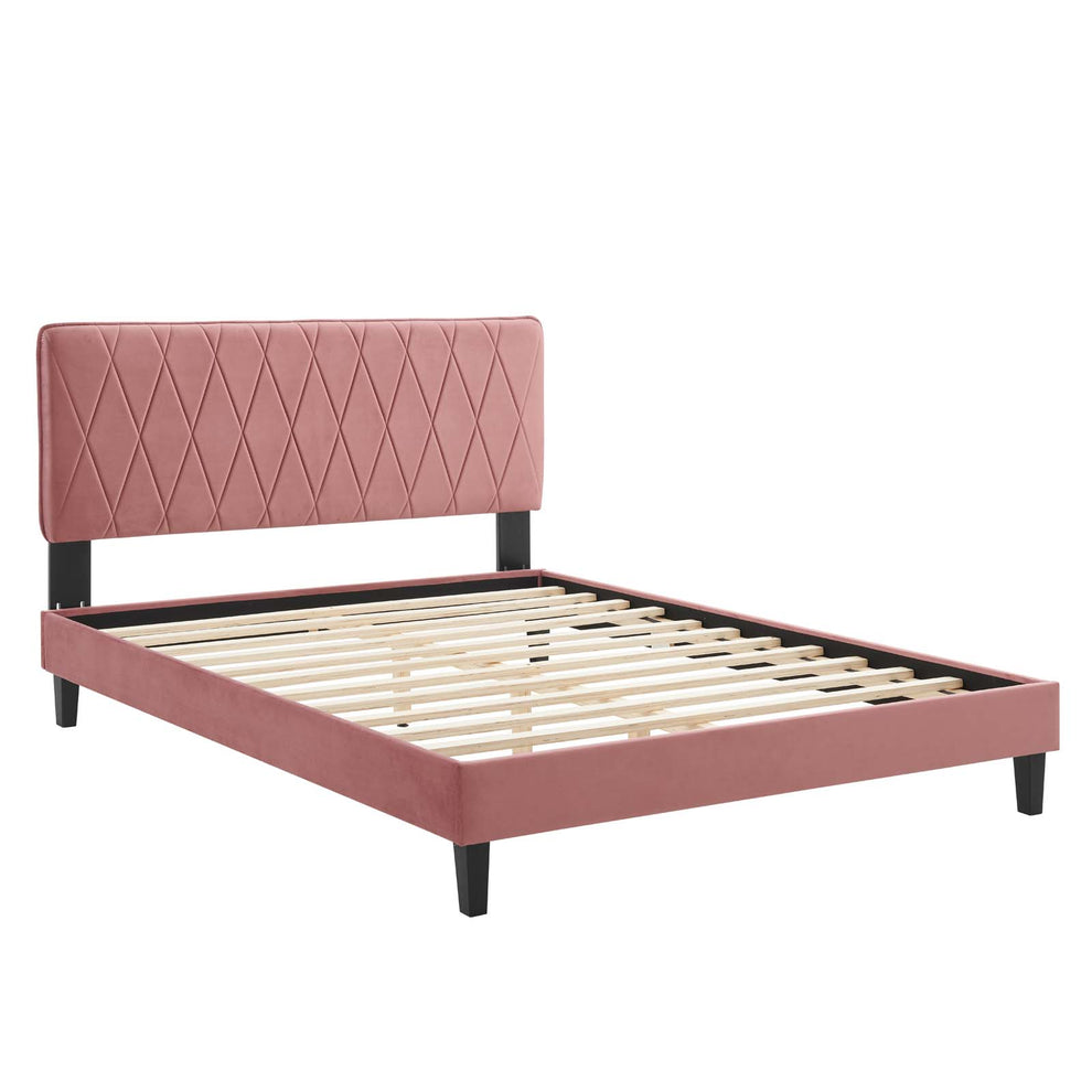 Modway Phillipa Performance Velvet King Platform Bed - MOD-6930 | Beds | Modishstore - 11