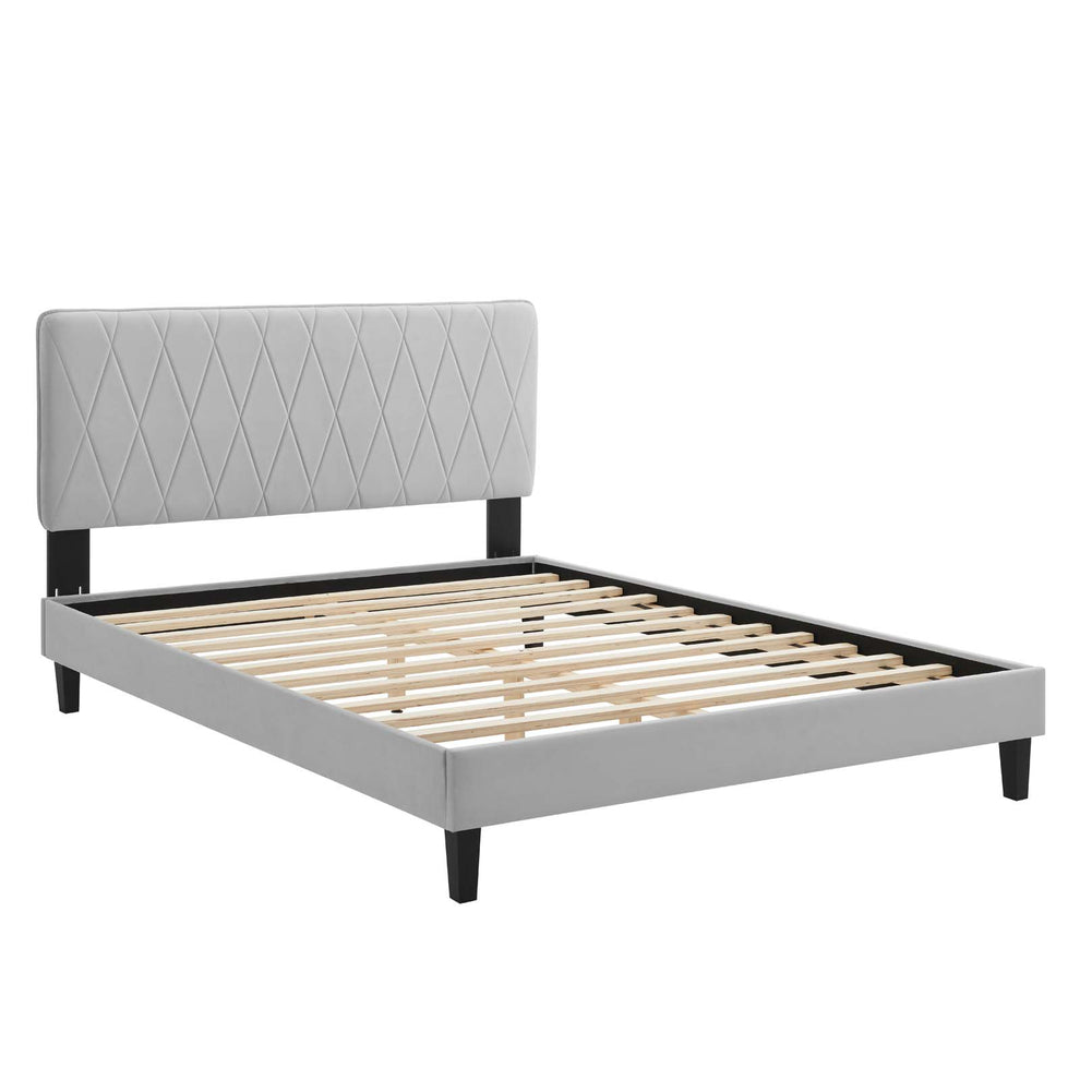 Modway Phillipa Performance Velvet King Platform Bed - MOD-6930 | Beds | Modishstore - 19