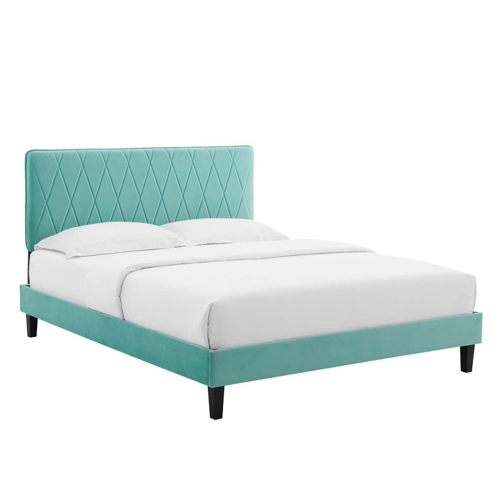 Modway Phillipa Performance Velvet King Platform Bed - MOD-6930 | Beds | Modishstore - 26