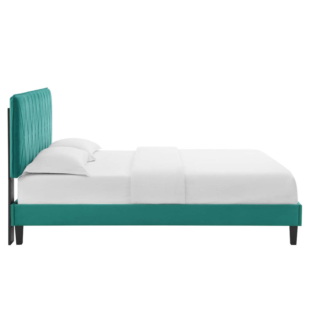 Modway Phillipa Performance Velvet King Platform Bed - MOD-6930 | Beds | Modishstore - 54