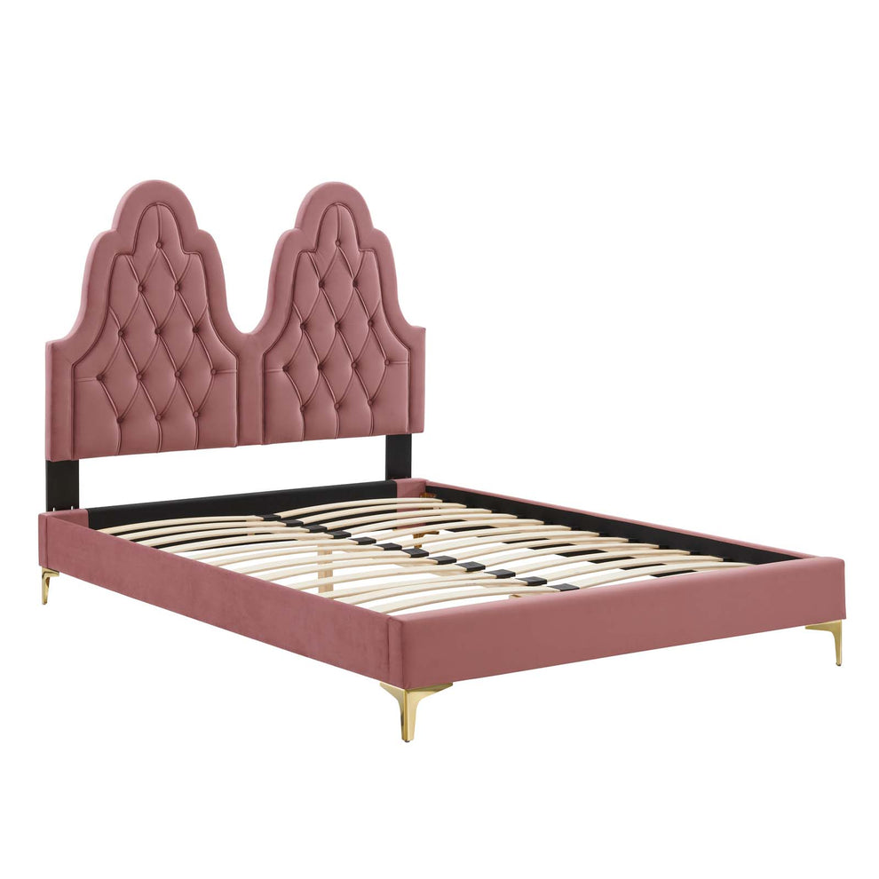 Modway Alexandria Tufted Performance Velvet Twin Platform Bed - MOD-6931 | Beds | Modishstore - 11
