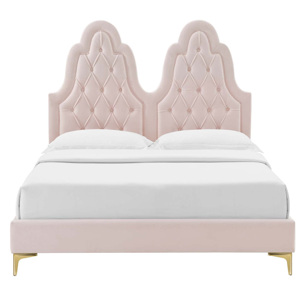 Modway Alexandria Tufted Performance Velvet Twin Platform Bed - MOD-6931 | Beds | Modishstore - 48