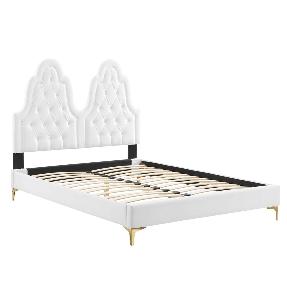 Modway Alexandria Tufted Performance Velvet Twin Platform Bed - MOD-6931 | Beds | Modishstore - 59