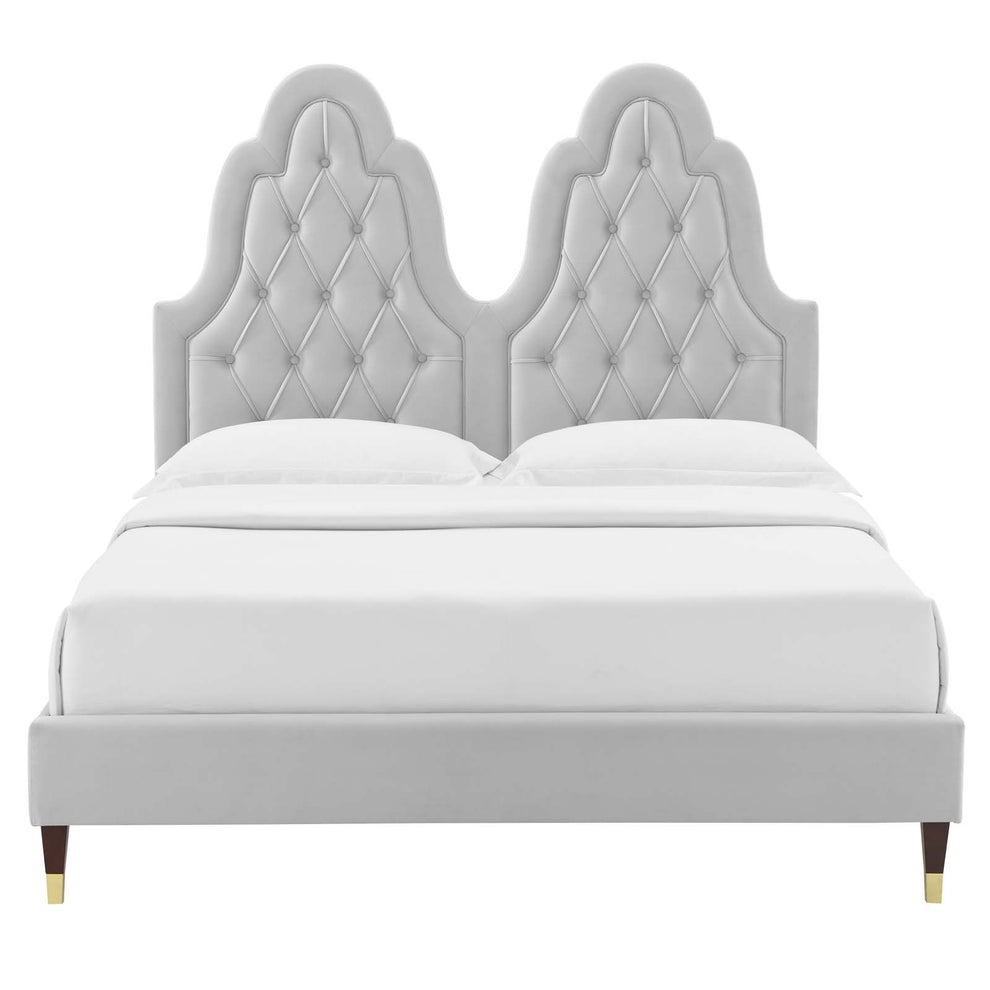 Modway Alexandria Tufted Performance Velvet Twin Platform Bed - MOD-6932 | Beds | Modishstore - 24