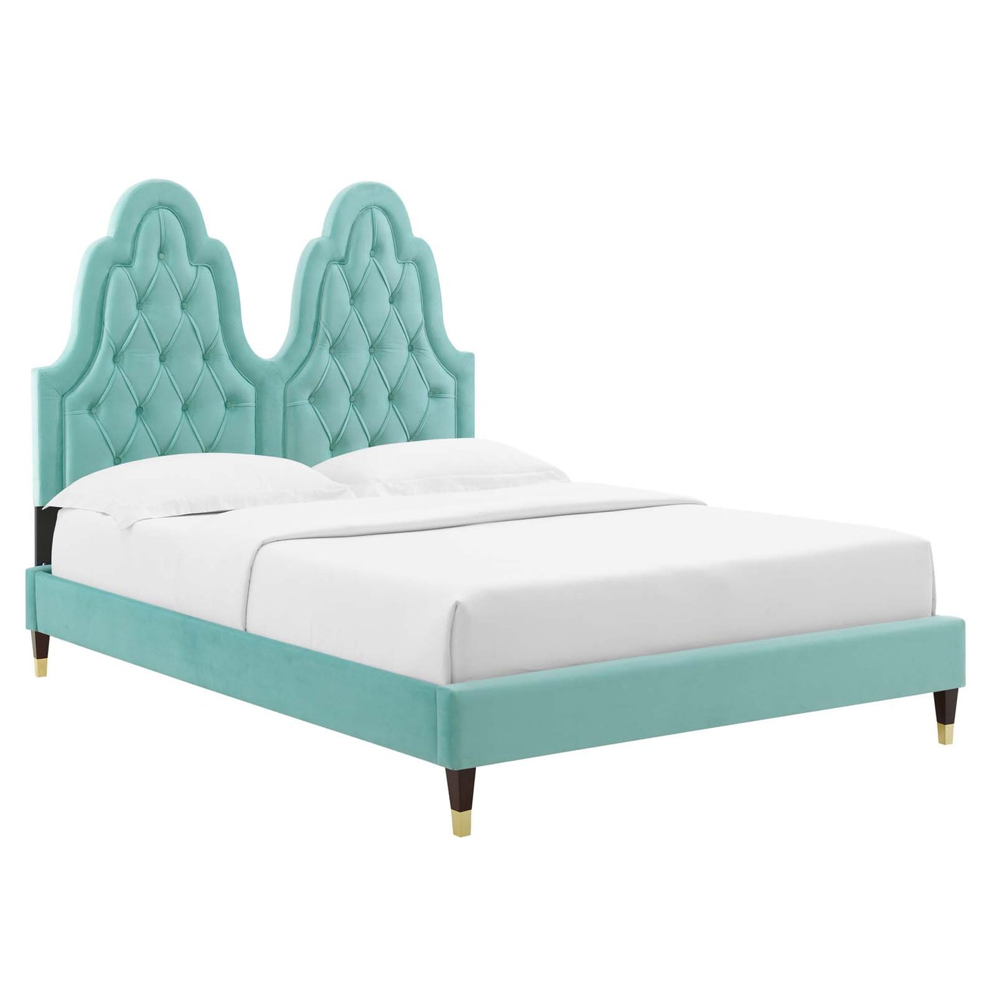 Modway Alexandria Tufted Performance Velvet Twin Platform Bed - MOD-6932 | Beds | Modishstore - 26