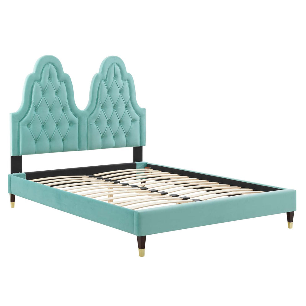 Modway Alexandria Tufted Performance Velvet Twin Platform Bed - MOD-6932 | Beds | Modishstore - 27