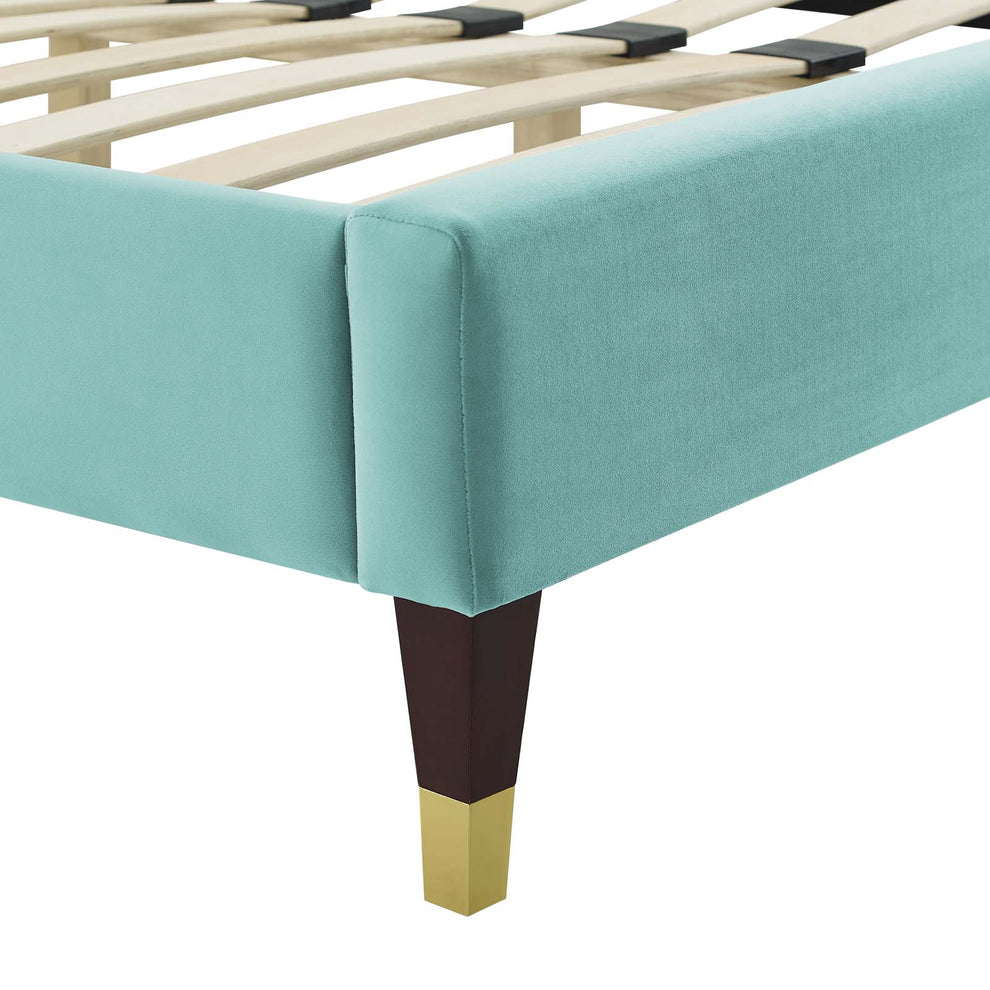 Modway Alexandria Tufted Performance Velvet Twin Platform Bed - MOD-6932 | Beds | Modishstore - 28