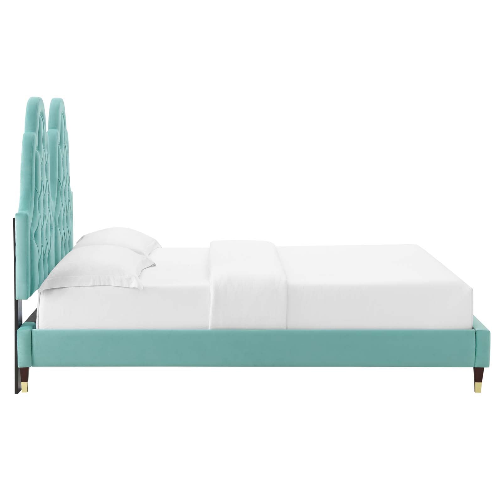 Modway Alexandria Tufted Performance Velvet Twin Platform Bed - MOD-6932 | Beds | Modishstore - 31