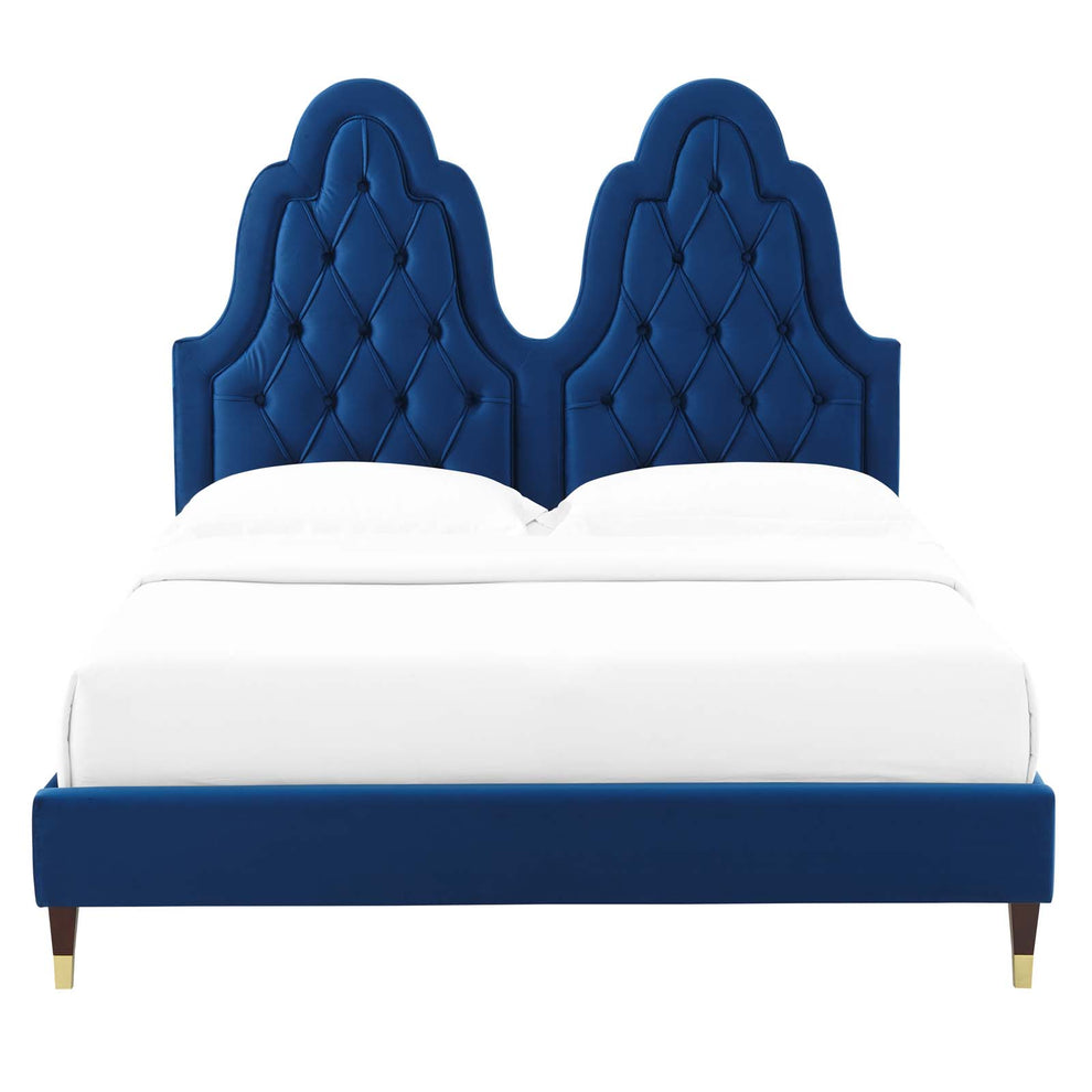 Modway Alexandria Tufted Performance Velvet Twin Platform Bed - MOD-6932 | Beds | Modishstore - 39