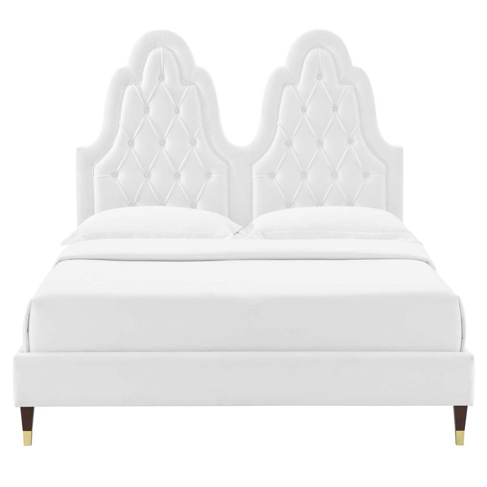 Modway Alexandria Tufted Performance Velvet Twin Platform Bed - MOD-6932 | Beds | Modishstore - 63