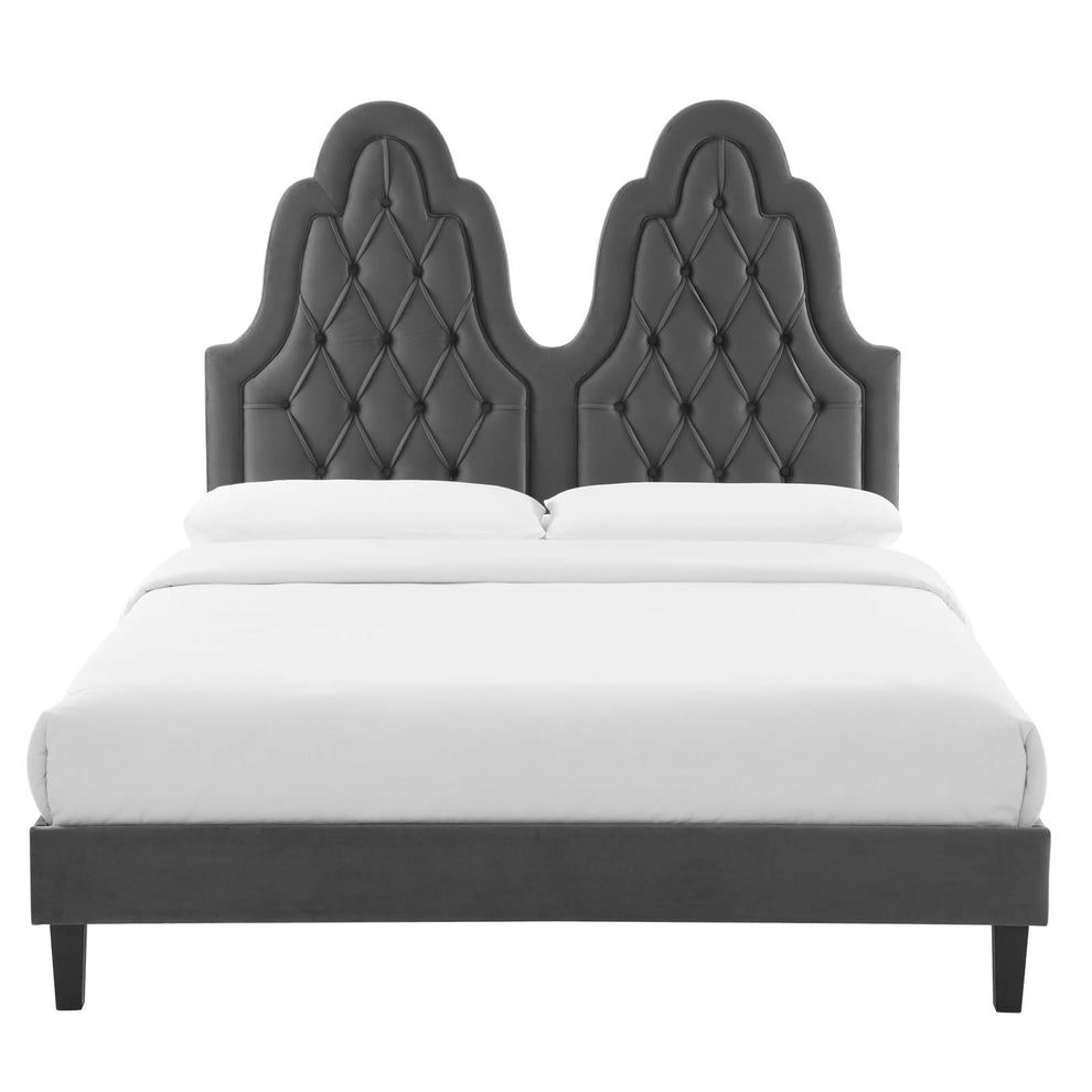 Modway Alexandria Tufted Performance Velvet Twin Platform Bed - MOD-6933 | Beds | Modishstore - 7