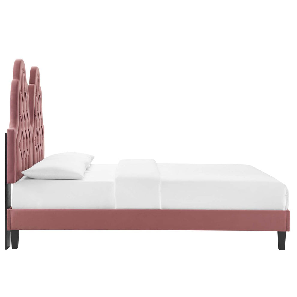 Modway Alexandria Tufted Performance Velvet Twin Platform Bed - MOD-6933 | Beds | Modishstore - 14