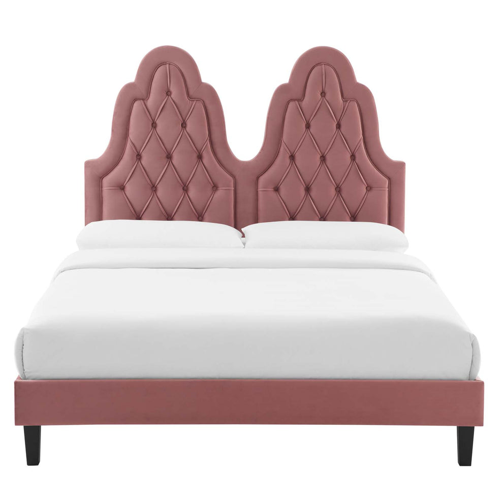 Modway Alexandria Tufted Performance Velvet Twin Platform Bed - MOD-6933 | Beds | Modishstore - 16