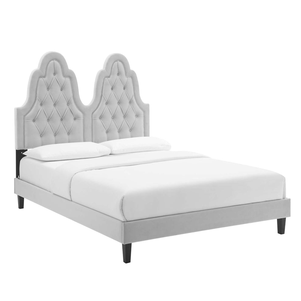 Modway Alexandria Tufted Performance Velvet Twin Platform Bed - MOD-6933 | Beds | Modishstore - 18
