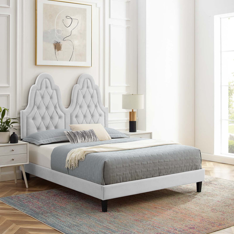 Modway Alexandria Tufted Performance Velvet Twin Platform Bed - MOD-6933 | Beds | Modishstore - 15