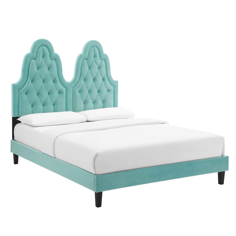 Modway Alexandria Tufted Performance Velvet Twin Platform Bed - MOD-6933 | Beds | Modishstore - 26