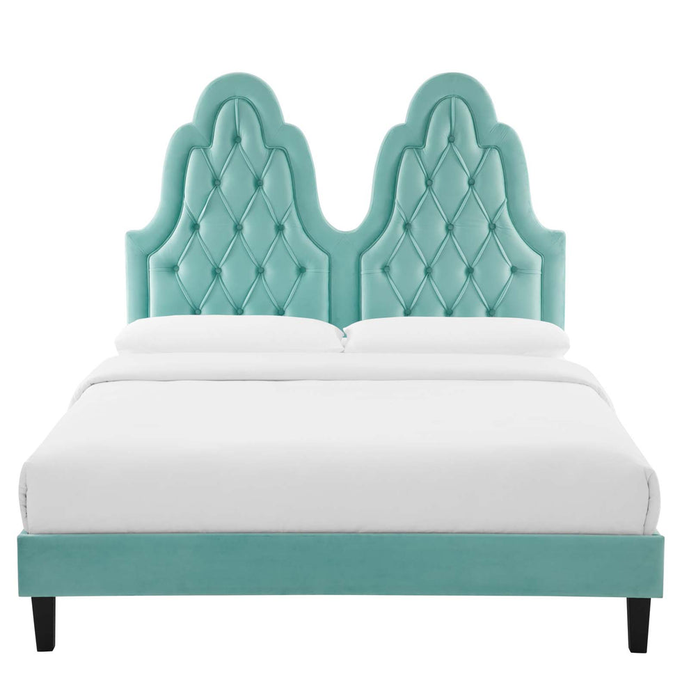 Modway Alexandria Tufted Performance Velvet Twin Platform Bed - MOD-6933 | Beds | Modishstore - 32