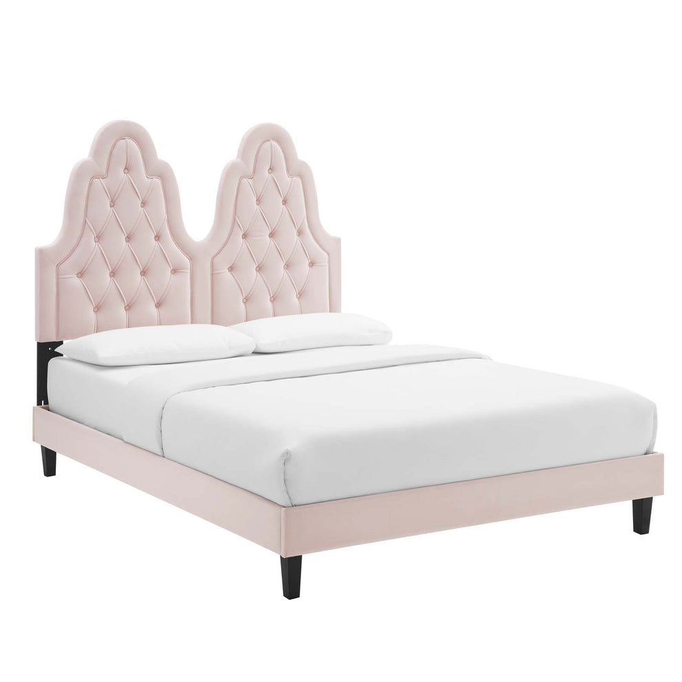 Modway Alexandria Tufted Performance Velvet Twin Platform Bed - MOD-6933 | Beds | Modishstore - 42