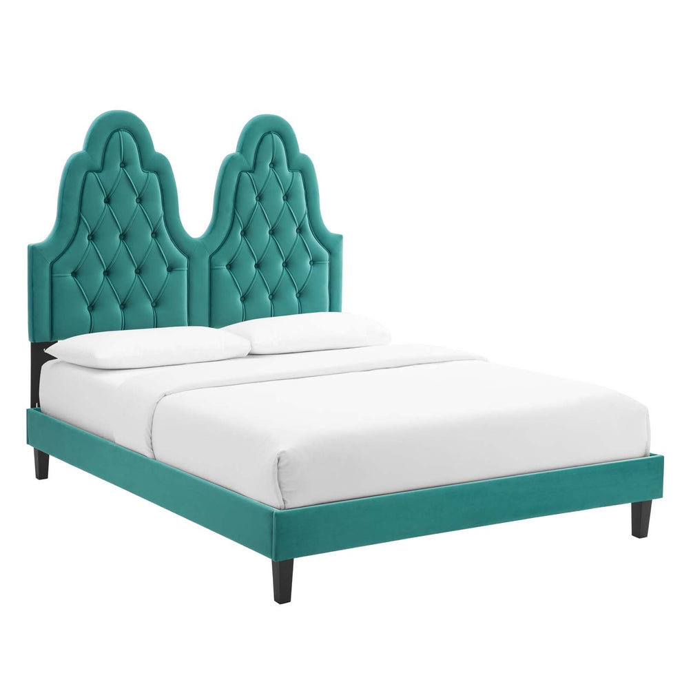 Modway Alexandria Tufted Performance Velvet Twin Platform Bed - MOD-6933 | Beds | Modishstore - 50