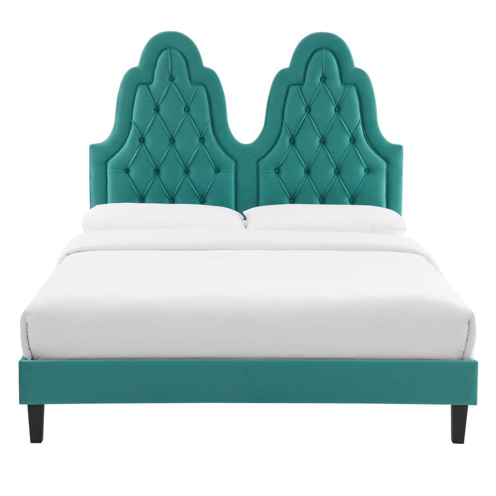 Modway Alexandria Tufted Performance Velvet Twin Platform Bed - MOD-6933 | Beds | Modishstore - 56