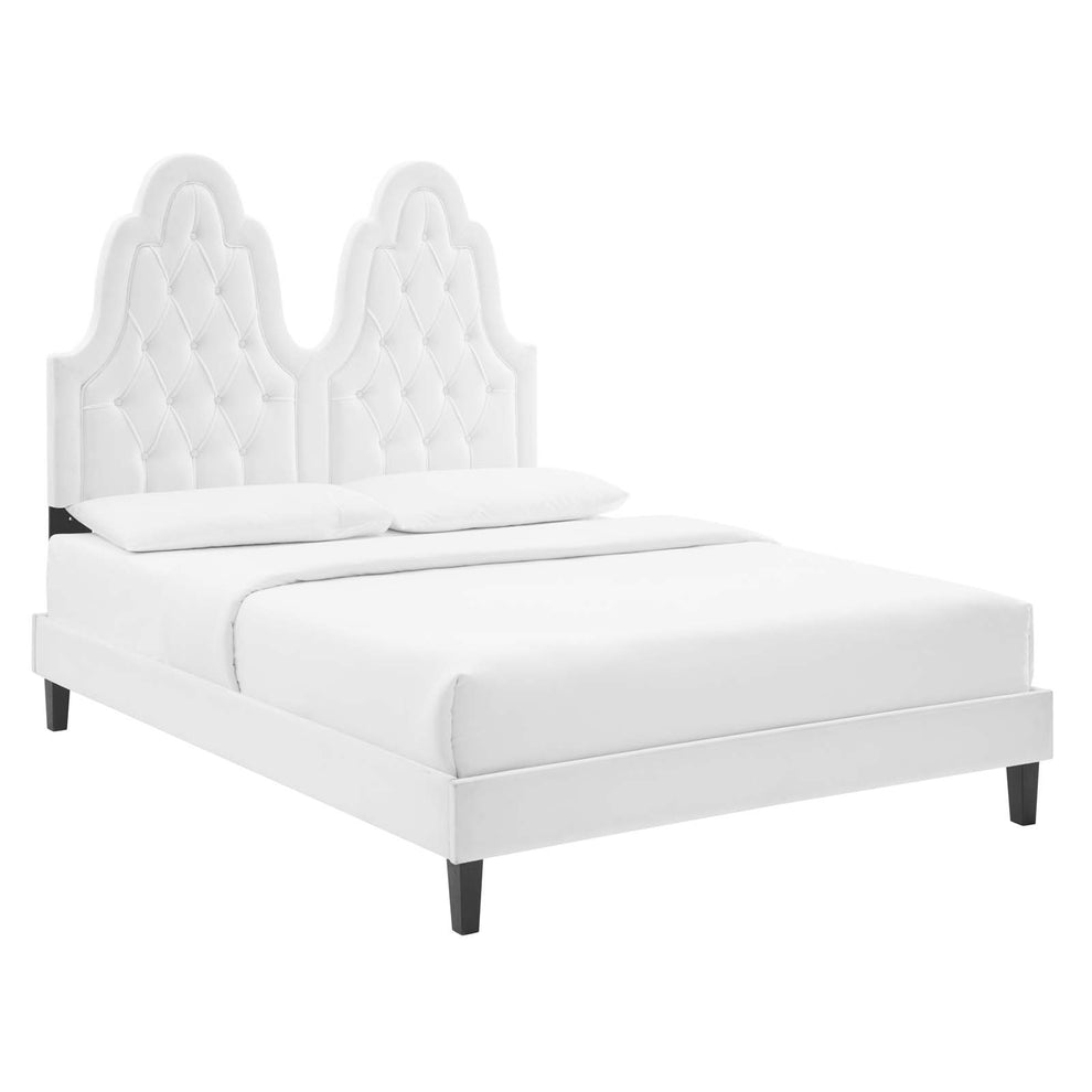 Modway Alexandria Tufted Performance Velvet Twin Platform Bed - MOD-6933 | Beds | Modishstore - 58