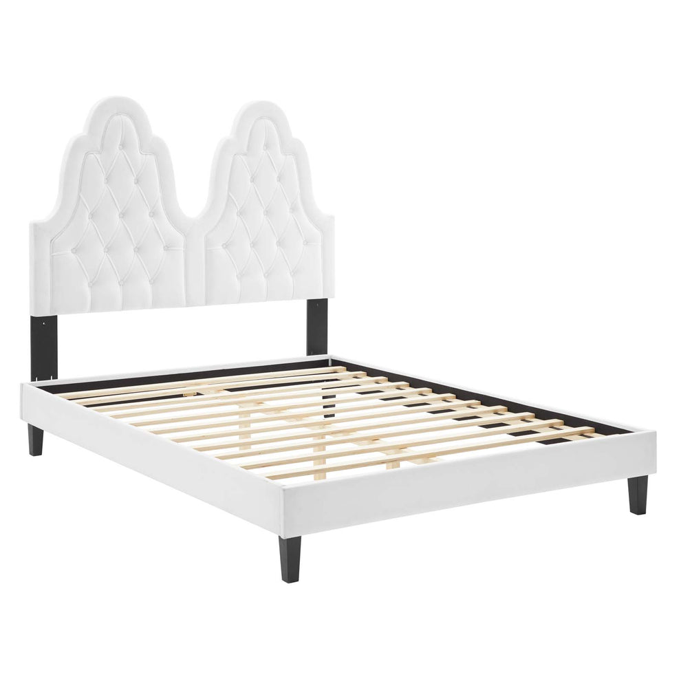 Modway Alexandria Tufted Performance Velvet Twin Platform Bed - MOD-6933 | Beds | Modishstore - 59