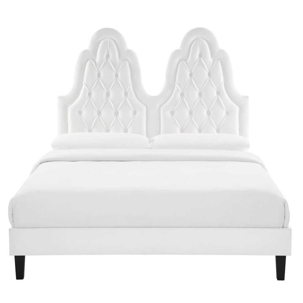 Modway Alexandria Tufted Performance Velvet Twin Platform Bed - MOD-6933 | Beds | Modishstore - 63