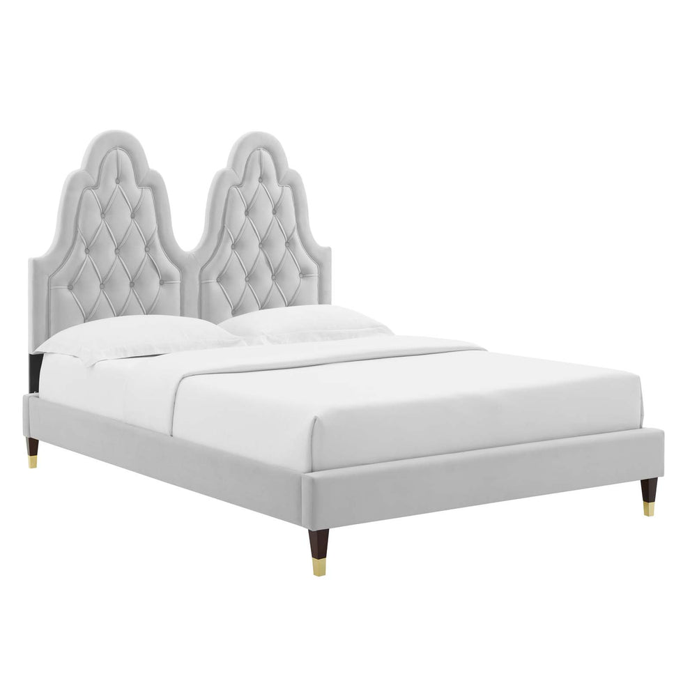 Modway Alexandria Tufted Performance Velvet Full Platform Bed - MOD-6935 | Beds | Modishstore - 18