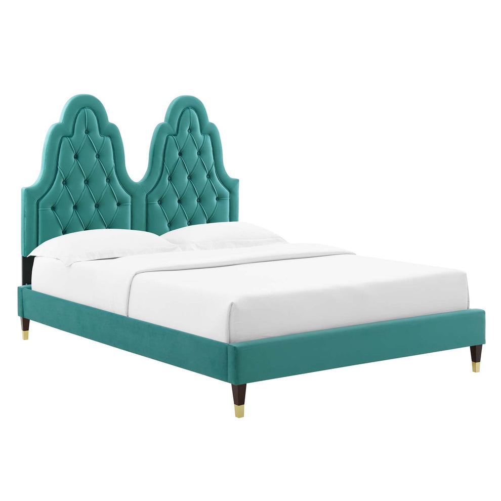 Modway Alexandria Tufted Performance Velvet Full Platform Bed - MOD-6935 | Beds | Modishstore - 50