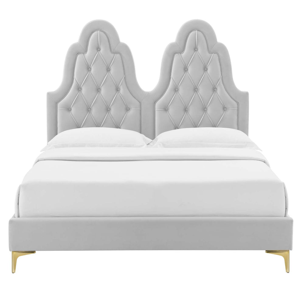 Modway Alexandria Tufted Performance Velvet King Platform Bed - MOD-6937 | Beds | Modishstore - 24