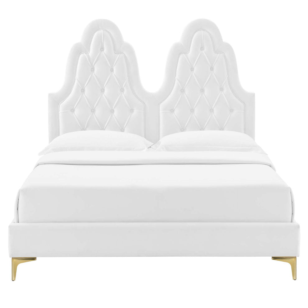 Modway Alexandria Tufted Performance Velvet King Platform Bed - MOD-6937 | Beds | Modishstore - 63